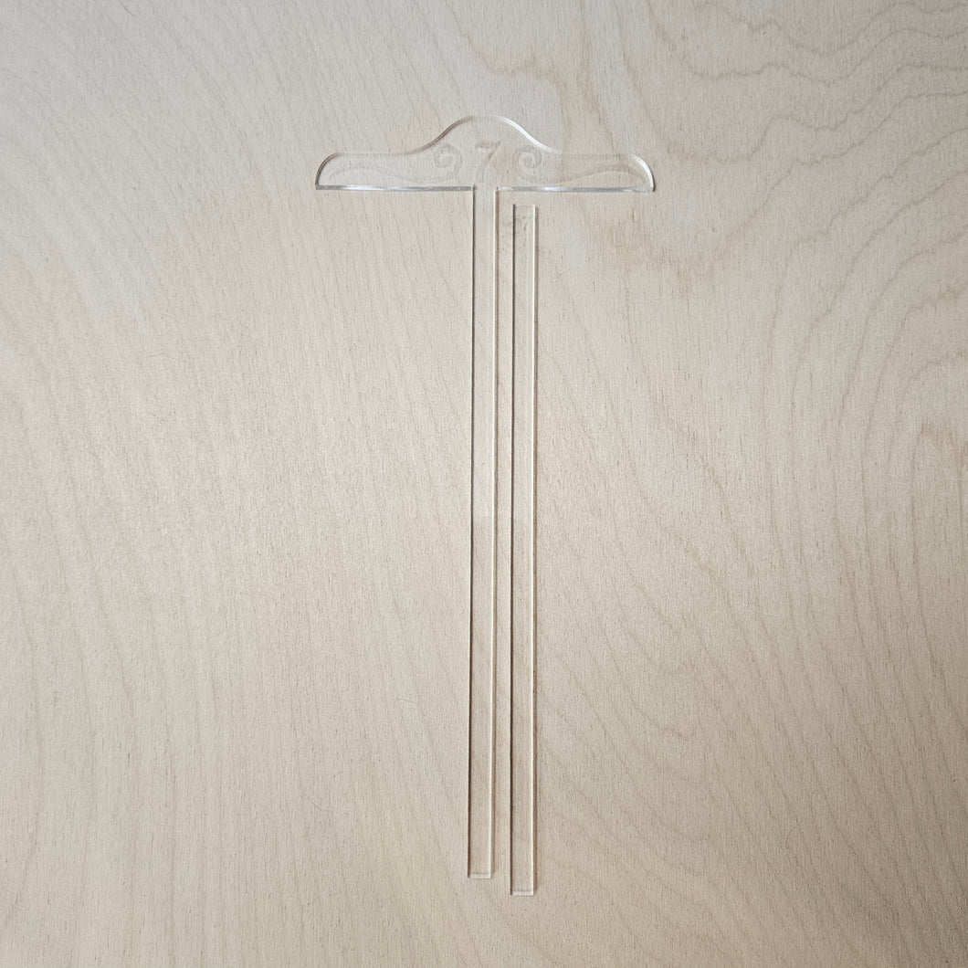 Clear Book Binding T-Spacer & Spacer Bar // 3mm - 10mm