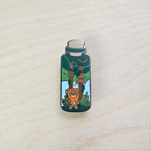 Ewok Bottle *Seconds* Pin // Star Wars Fanart