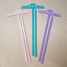 Purple Book Binding T-Spacer & Spacer Bar // 3mm - 10mm