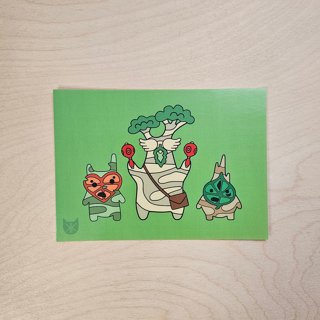 Yahaha Postcard Print // Zelda Fanart