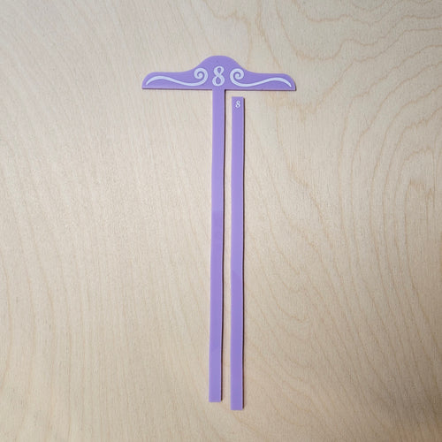 Purple Book Binding T-Spacer & Spacer Bar // 3mm - 10mm