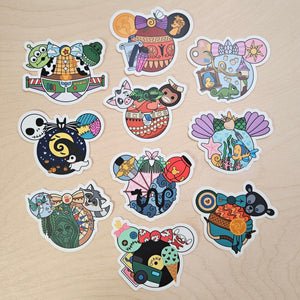 Fantasy Mouse Stickers // Singles & Sets