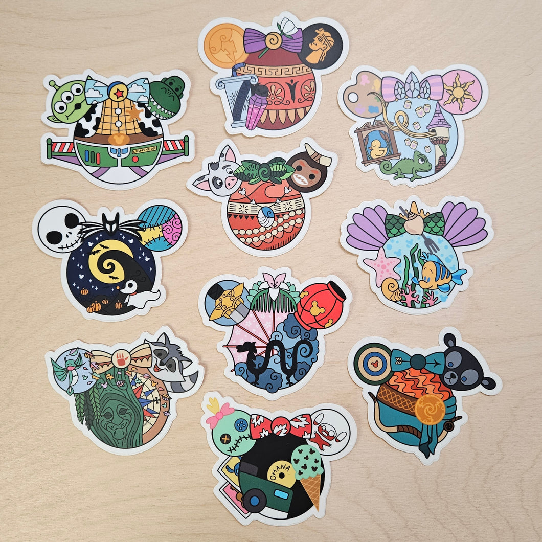 Fantasy Mouse Stickers // Singles & Sets