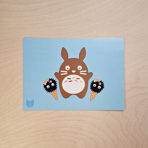 Ghibli Sweets Postcard Print // Ghibli Fanart