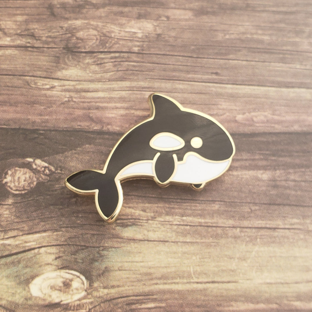 Happy Orca // Ocean Pin // Hard Enamel Pin // Lapel Pin