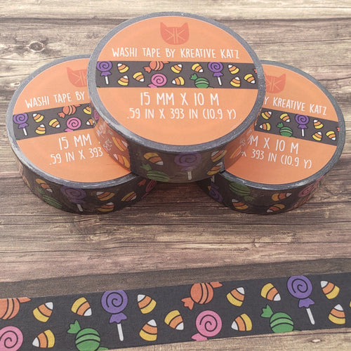 Spooky Candy Washi Tape // Stationary // Planner // Decorative Tape