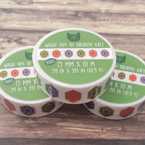 Rupee Foil Washi Tape // Zelda Fanart